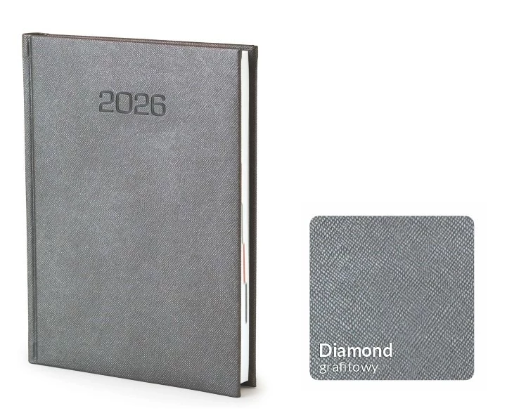 Kalendarz książkowy Diamond B5  -  Rozkład Tygodniowy 