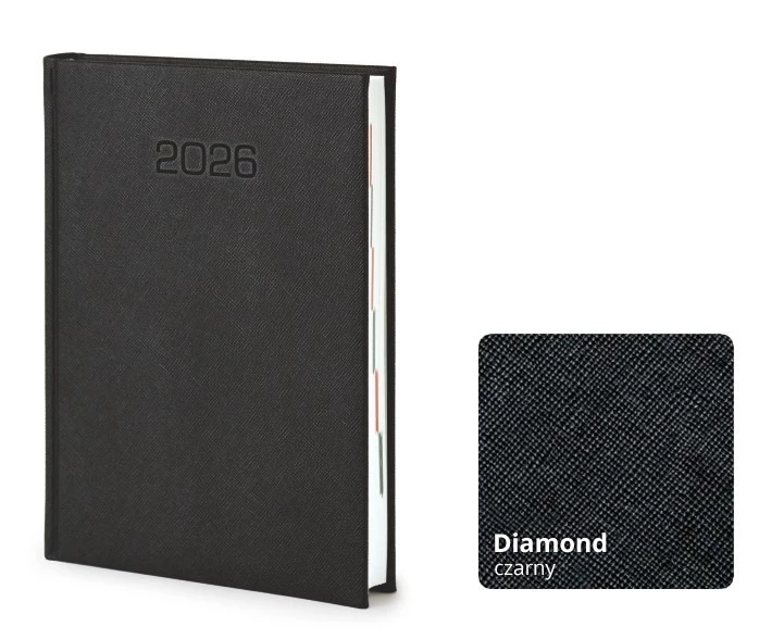 Kalendarz książkowy Diamond A5  -  Rozkład Dzienny 
