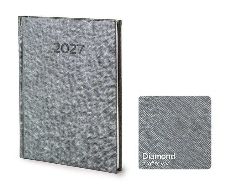 Kalendarz książkowy Diamond B5  -  Rozkład Tygodniowy 