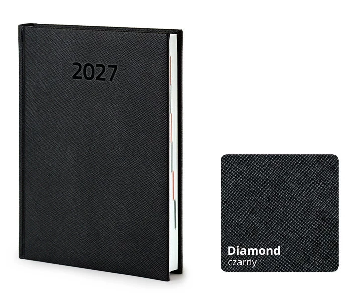 Kalendarz książkowy Diamond A5  -  Rozkład Dzienny 