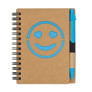 Notes gładki Smile - Niebieski