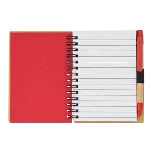 Notes gładki Smile - Czerwony