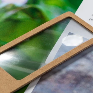 Lupa z kartonu z recyklingu - neutralny