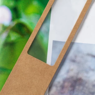 Lupa z kartonu z recyklingu - neutralny