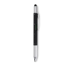 Długopis poziomica z linijką - TOOLPEN - Czarny