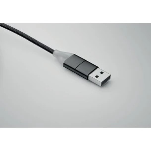 Kabel ładujący 4 w 1 typu C - BLUE - Czarny