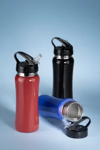 Bidon stalowy PATRO 600 ml - Czarny