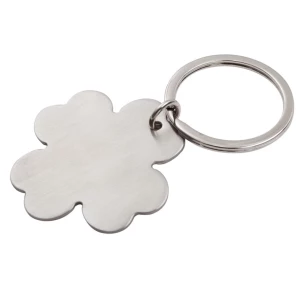 Brelok metalowy 4-leaf clover - Srebrny