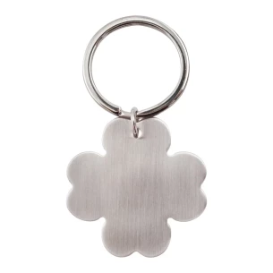 Brelok metalowy 4-leaf clover - Srebrny