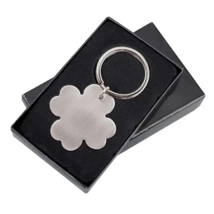 Brelok metalowy 4-leaf clover - Srebrny