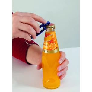 Brelok do kluczy, otwieracz do butelek Wolf 2 - Srebrny
