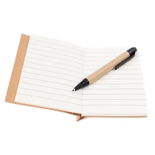 Notes Eco1 z długopisem - Pomarańczowy