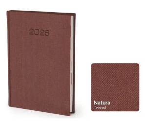 Kalendarz książkowy Nature A5 - Rozkład Dzienny - Tweed