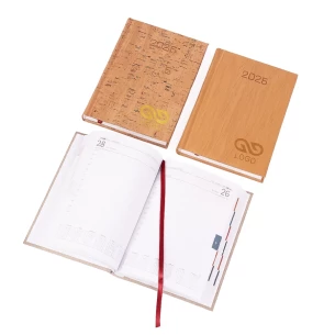 Kalendarz książkowy Nature A5 - Rozkład Dzienny - Wood