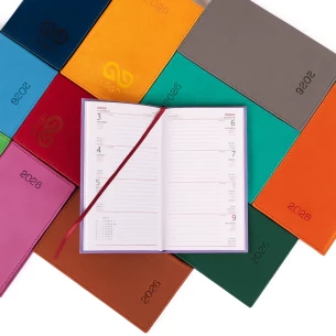 Kalendarz książkowy A6 - Rozkład Tygodniowy - Szary