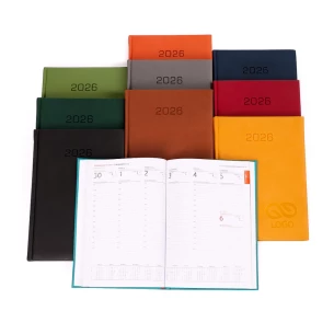 Kalendarz książkowy B5 - Rozkład Tygodniowy - Brązowy