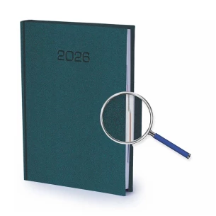 Kalendarz książkowy Velour A5 - Rozkład Dzienny - Brązowy