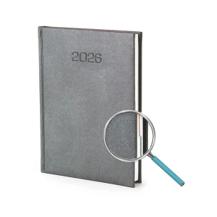 Kalendarz książkowy Diamond A5 - Rozkład Dzienny - Czerwony