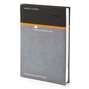 Kalendarz książkowy B5 oprawa łączona - Rozkład Tygodniowy - Miodowy