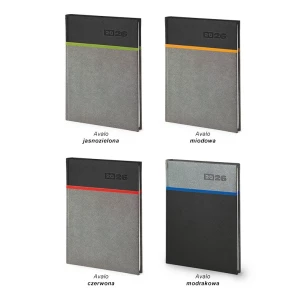 Kalendarz książkowy B5 oprawa łączona - Rozkład Tygodniowy - Miodowy