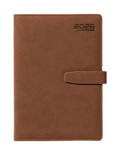 Kalendarz książkowy Elegant A5 - Rozkład Dzienny - Brązowy