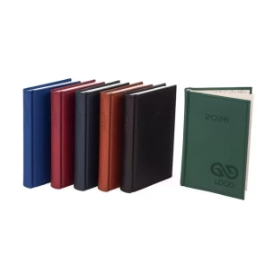 Kalendarz książkowy B6 - Rozkład Dzienny - Zielony