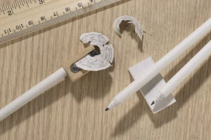 Ołówek papierowy OLOV - Biały