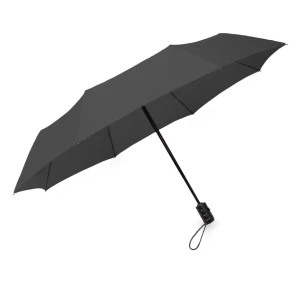 Parasol LEEDS składany, automatyczny - Czarny