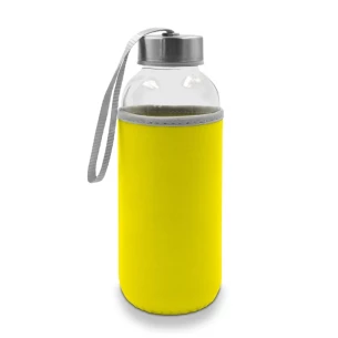 Szklana butelka 420 ml Bob - żółty