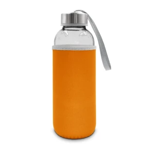 Szklana butelka 420 ml Bob - pomarańczowy