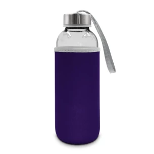 Szklana butelka 420 ml Bob - fioletowy