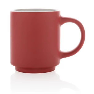 Kubek ceramiczny Echo - Czerwony