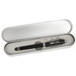 Długopis w etui Laser - Niebieski