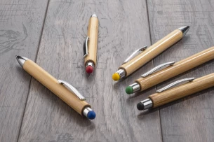 Touch pen bambusowy TUSO - pomarańczowy