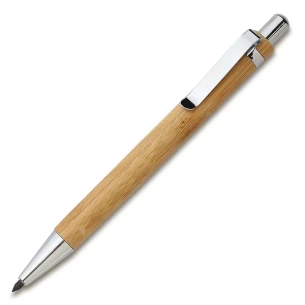 Bambusowy, wieczny długopis/ołówek w etui Lakimus - beżowy