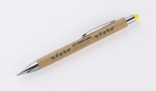 Touch pen bambusowy TUSO - żółty