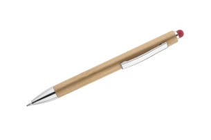 Touch pen bambusowy TUSO - czerwony