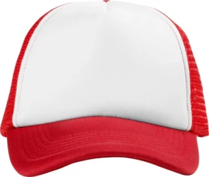 Czapeczka Trucker - Czerwony/Biały