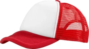 Czapeczka Trucker - Czerwony/Biały