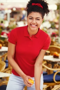 Koszulka Polo Damska 65-35 - Fioletowy