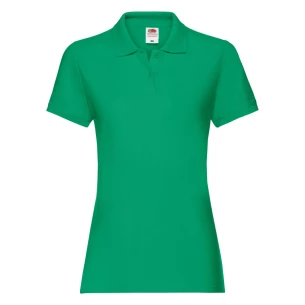 Koszulka Damska Polo Premium Fruit Of The Loom - Zielony