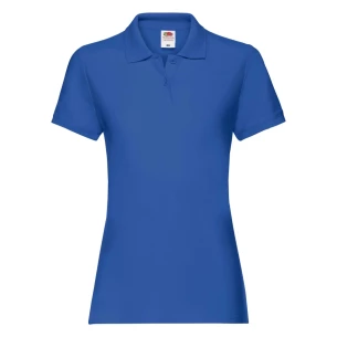 Koszulka Damska Polo Premium Fruit Of The Loom - Niebieski