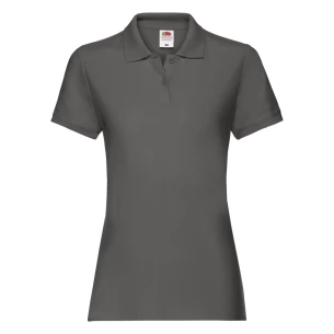 Koszulka Damska Polo Premium Fruit Of The Loom - Grafitowy