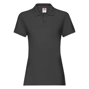 Koszulka Damska Polo Premium Fruit Of The Loom - Czarny