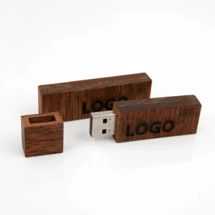 Pendrive Wood 32Gb - Beżowy